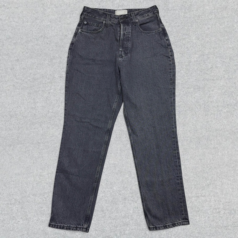 Everlane The Curvy 90s Cheeky Straight Jeans Womens 30 Charcoal High Rise NWOT
